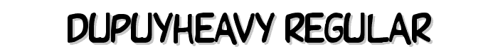 DupuyHeavy Regular font